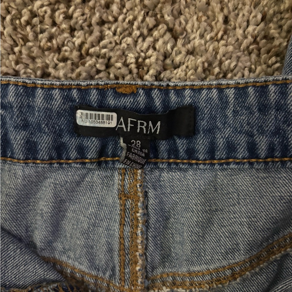 AFRM Classic Blue Denim Pants